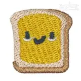 Peanut Butter Sandwich Embroidery Design