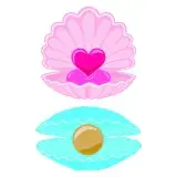 Pearl Sea Shell SVG Cuttable Design