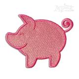 Cute Farm Pig Machine Embroidery Designs