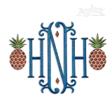 Pineapple Machine Embroidery Design by Apex