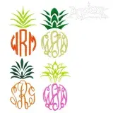 Pineapple Frames Pack Embroidery Designs