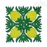 Pineapple Pattern Embroidery Designs