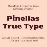 Pinellas TrueType Font