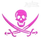 Pirate Jack Rackham Embroidery Design