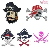 Pirate Skull Embroidery Designs Bundle