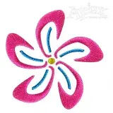 Plumeria Tropical Flowers Embroidery Designs
