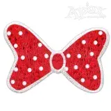 Polka Dot Bow Embroidery Design