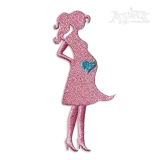 Pregnant Mother Expecting Baby Machine Embroidery Design