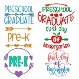 Preschool Graduate SVG Cuttable Designs