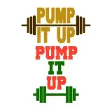 Pump It Up Weightlifting SVG Cuttable Design