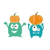 Pumpkin Monster SVG Cuttable Design