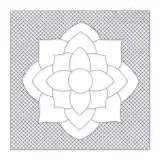 Quadruple Floral Quilt Block Embroidery Design