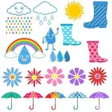 Rain Pack SVG Cuttable Designs