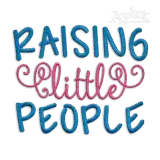 Raising Growing Little People Machine Embroidery Design
