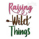 Raising Wild Things Machine Embroidery Design