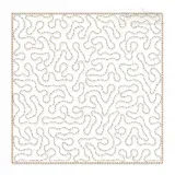 Random Swirl String Quilt Block Embroidery Design