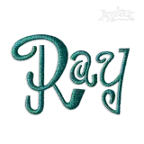 Regal Curlz Machine Embroidery Fonts by Apex Designs Letters
