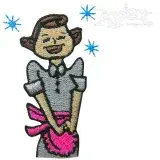 Retro Mom Embroidery Design