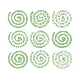 Rolled Flower Pattern Pack Cuttable Design