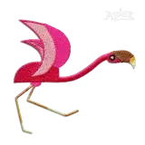 Running Flamingo Machine Embroidery Designs