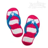 Sandals USA Star Flag Embroidery Designs