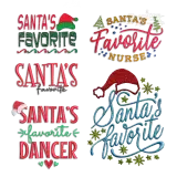 Santa's Favorite Machine Embroidery Designs Digitized by Apex All