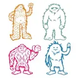 Sasquatch SVG Cuttable Designs
