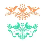Scandinavian Birds SVG Cuttable Design