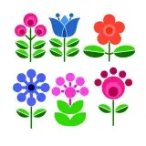 Scandinavian Flower Pack SVG Cuttable Design
