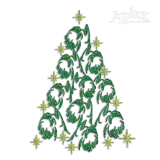Schnauzer Dog Christmas Tree Machine Embroidery Designs