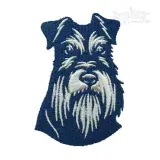 Schnauzer Dog Embroidery Design
