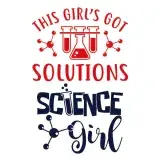 This Science Girl's Gor Solutions SVG Cuttable Design