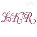 Script Curl Machine Embroidery Font by Apex Designs