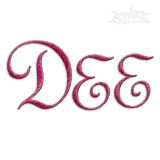 Script Enchanted Machine Embroidery Font by Apex