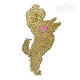 Shih Tzu Dog Silhouette Machine Embroidery Design by Apex