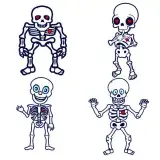 Skeleton Heart Cuttable Design Files