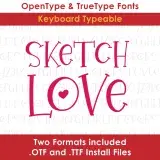 Sketch Love TrueType Font