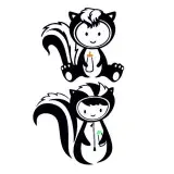 Skunk Kid SVG Cuttable Design