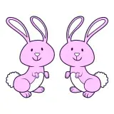 Smiley Bunny Rabbit SVG Cuttable Files