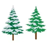 Snowy Christmas Tree SVG Cuttable Files