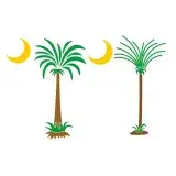 South Carolina Palmetto Moon SVG Cuttable Design