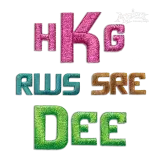 Spaceman Block Machine Embroidery Font by Apex