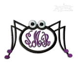 Spider Applique Frame Monogram Embroidery Design | Apex
