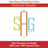 Square Dots Monogram TrueType Font