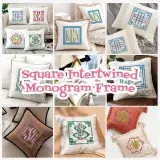 Square Intertwined Monogram Frame
