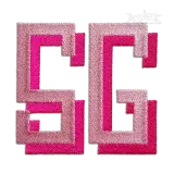 Stacked Shadow Embroidery Font SG Block