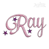 Stars Script Alphabet Letters Machine Embroidery Font by Apex Star