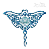 Stingray Fish Art Machine Embroidery Design