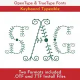 Stitch Monogram TrueType Font