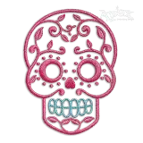 Day of the Dead Mexican Sugar Skull Machine Embroidery Design
